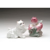 Набор для специй 8,3 см 2 пр Кошечка с ирисом