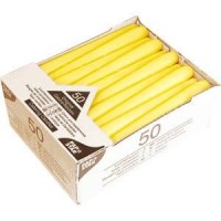 Свечи св.жел. 50шт. d=2.2см h=25