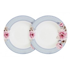Набор из 2-х суповых тарелок Розовый блюз
