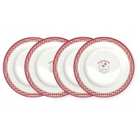 Набор из 4-х десертных тарелок Французская кухня
