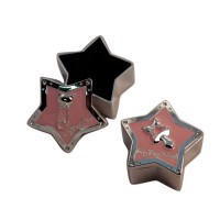 Шкатулка, 2 пр, Звезды, розовый, Lacquer