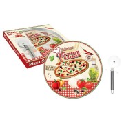 Набор для пиццы: тарелка + нож Подарки