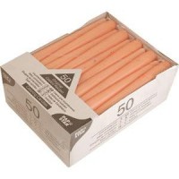 Свечи абрикос 50шт. d=2.2см h=25см