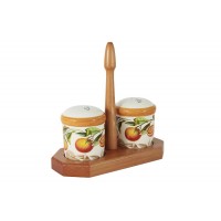 Набор для специй: солонка и перечница на подставке Апельсины