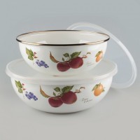 Миска 3,3л с пластиковой крышкой 