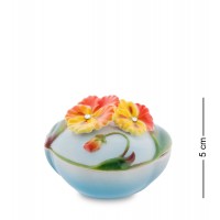 Шкатулка "Анютины глазки" 5 cм