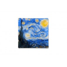 Тарелка квадратная Звездная ночь (Ван Гог) 13х13 см